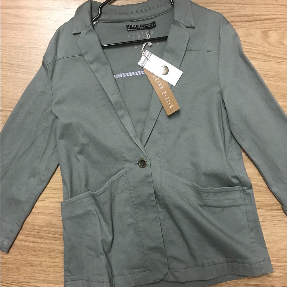 Green/Gray Chino Blazer